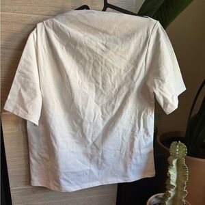 Banana Republic White Short Sleeve Tee